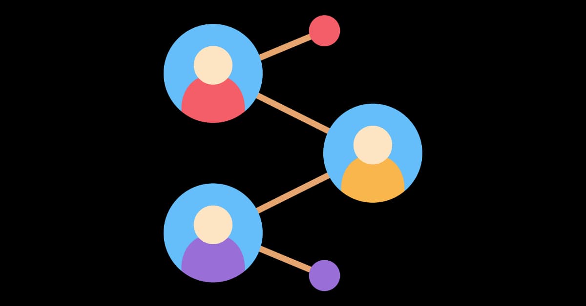 Visual diagram showing how supporter content spreads across social networks and messaging platforms